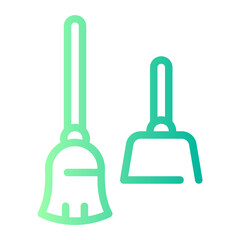 broom gradient icon