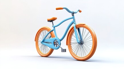 Fototapeta premium 3d isometric rendering of bicycle
