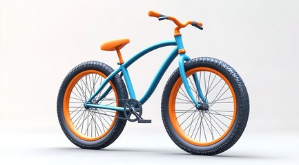 Fototapeta premium 3d isometric rendering of bicycle