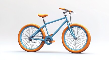 3d isometric rendering of bicycle