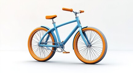 Fototapeta premium 3d isometric rendering of bicycle