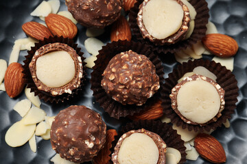 Marzipan, concept of tasty and delicious sweet food