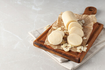 Marzipan, concept of tasty and delicious sweet food