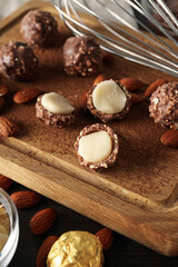 Marzipan, concept of tasty and delicious sweet food