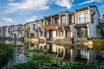 Fototapeta premium Riverside Traditional Chinese Architecture