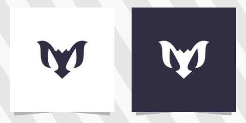 Letter m logo design vector