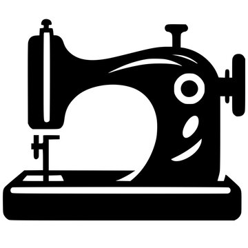 recommend clip art: Sewing machine silhouette