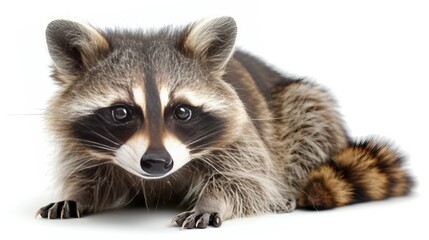 Obraz premium a raccoon lying down