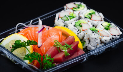 5-Piece Sashimi with 6-Piece California Roll