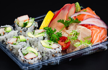 9-Piece Sashimi with 6-Piece California Roll