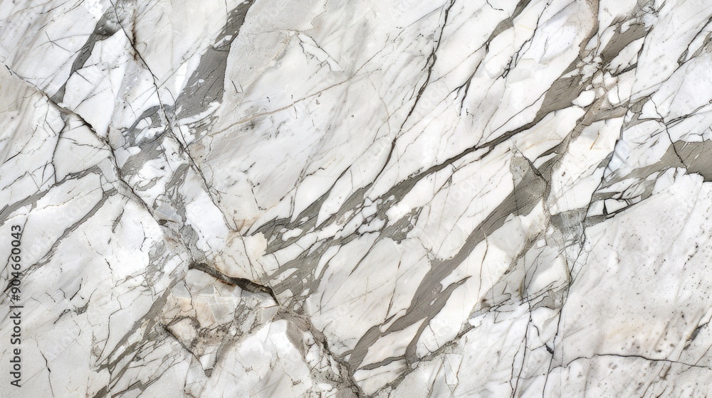 Poster close-up of marble with subtle gray veins and a polished finish, emphasizing its elegant and timeles