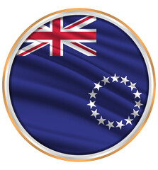 flags of world countries in frames of various shapes on transparent backgrounds