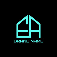 EA monogram house logo design