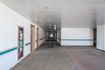 Modern Empty Hospital Hallway