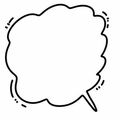 speech bubble with text symbol