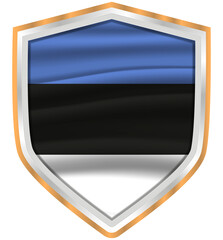 flags of world countries in frames of various shapes on transparent backgrounds