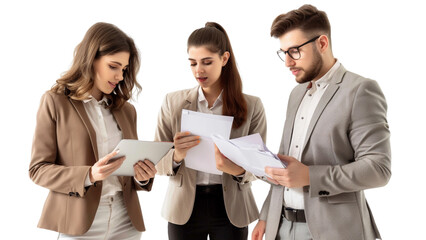 Business_colleagues_discussing_a_project_holding_documents_on_their_hands