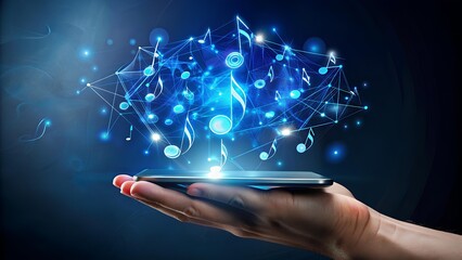 Hand holding a modern smartphone, representing connectivity, technology, and the ease of accessing information and communication in the digital age.