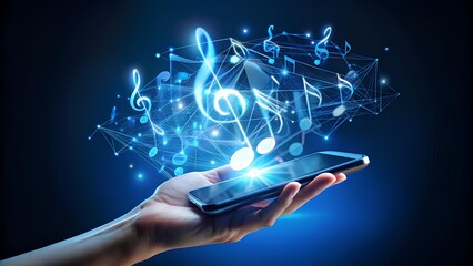 Hand holding a modern smartphone, representing connectivity, technology, and the ease of accessing information and communication in the digital age.