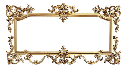 Minimalist_Rectangle_vintage_gold_frame_for_web_presentation