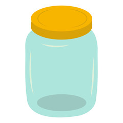 Cartoon Zero Waste Element Isolated on White Background. Vector Illustration