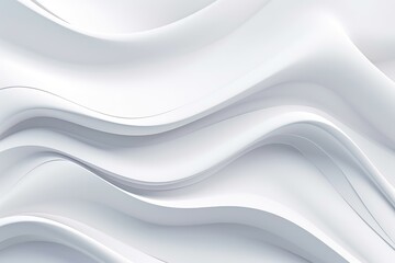 Elegant White Abstract Wave Patterns