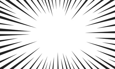 retro black comic style sunburst design background