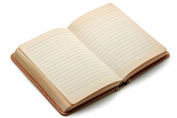 Notepad on a white background