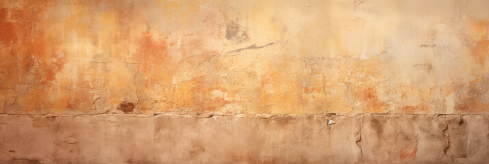 Vintage Textured Orange Grunge Wall Background
