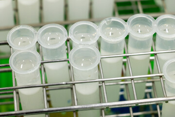 Process of Liquid soap making and Liquid soap testing in the laboratory.