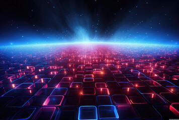 Obraz premium Digital Infinity: The Future of Network Technology