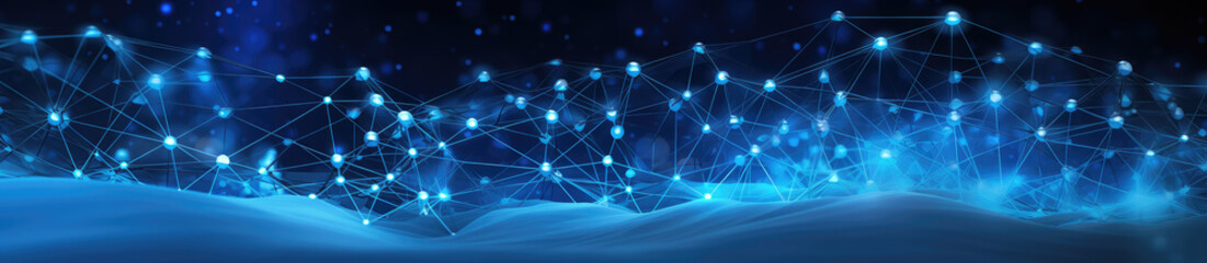 Obraz premium Digital Connectivity in Cyberspace Abstract