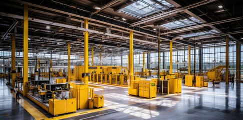 High-Tech Industrial Factory Floor