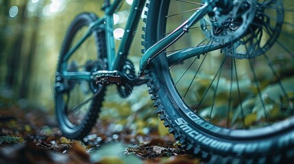 Mountain Bike in the Forest