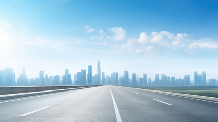 Road to the Future: Urban Skyline Journey