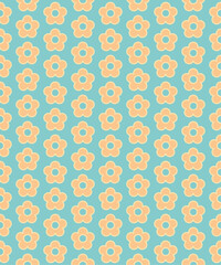 Seamless pattern with decorative elements. Print. Repeating background. Cloth design, wallpaper.