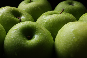 Closeup of apples fruit 