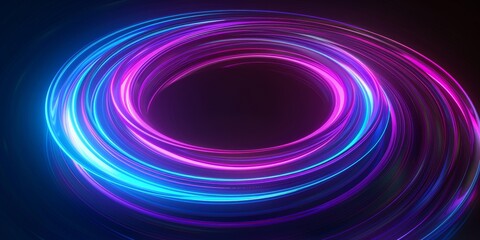 Abstract background with colorful neon light swirls, ideal for club and nightlife themes