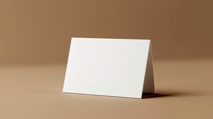 3d rendering of blank white business card or card visit mock up template for your design.