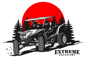 utv logo design icon illustration vector