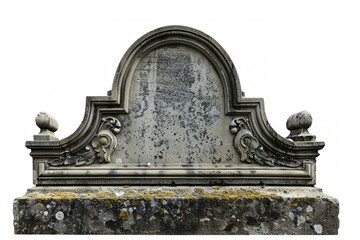 Obraz premium Tombstone isolated on a white background