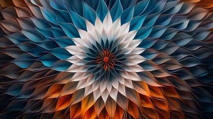 Mandala incorporating sacred geometry and symbolism