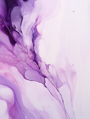 Ethereal Purple Fluid Art