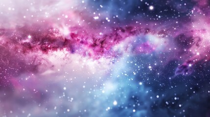 Naklejka premium astronomy features colorful galaxies adorned with sparkling stars. 