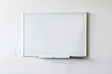 Whiteboard on a white background