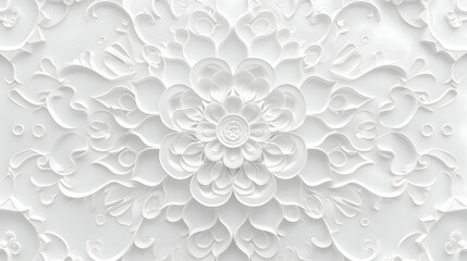 3d elegant luxury home ceiling wall wedding mandala background,generative ai