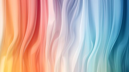 Soft gradient background with pastel shades of green, yellow, blue, dark blue, purple, red, orange, and brown blending gently, creating a peaceful and serene visual