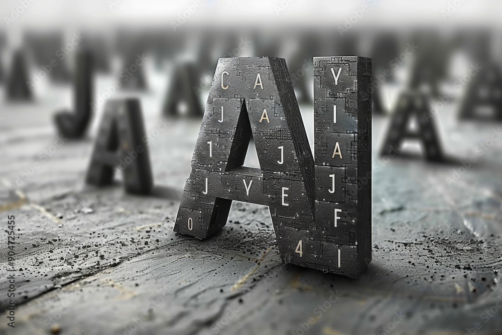 Poster scrabble tiles spell out 