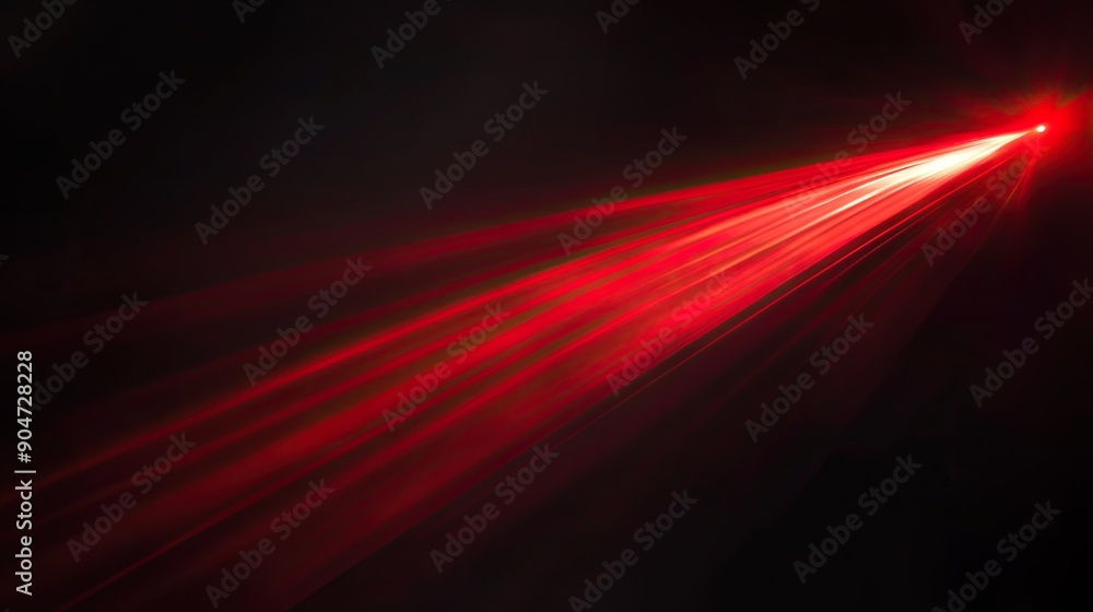 Poster abstract red light on a black background, creating dramatic illumination with ample space for your t