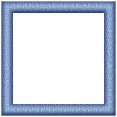 Transparent Frame - Blue Pattern